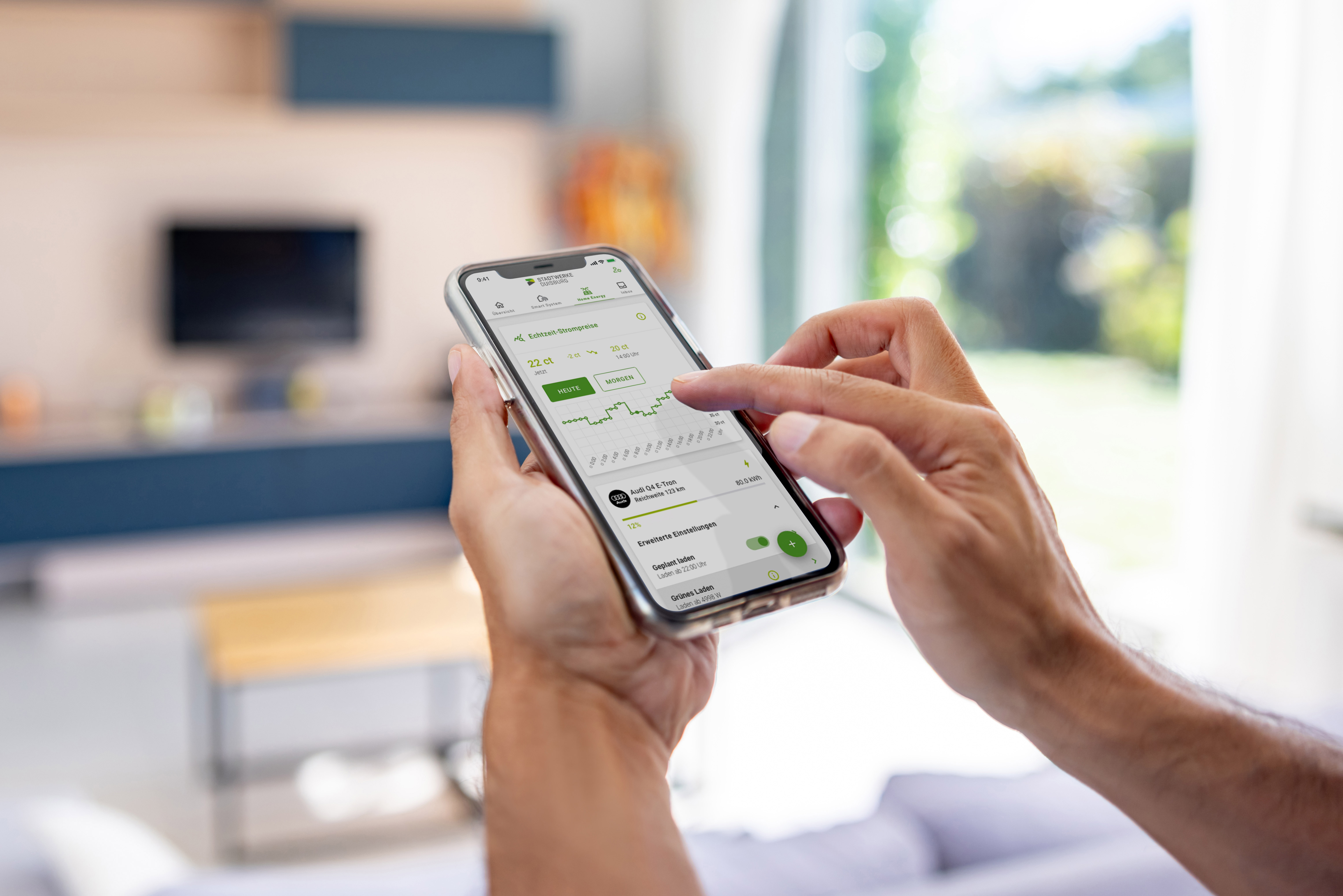 Das HEMS auf dem Handy im Einsatz