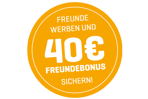 Grafik 40 Euro-Freundebonus
