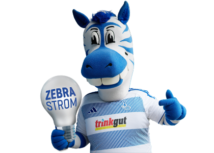 Ennatz, das Maskottchen des MSV Duisburg.