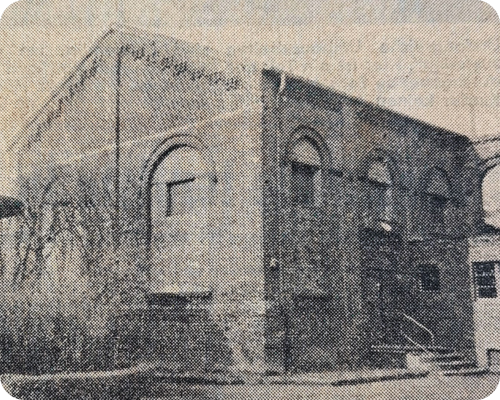 Historische Aufnahme des ersten Wasserwerks