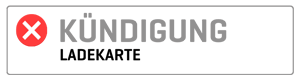 Kündigung der Ladekarte