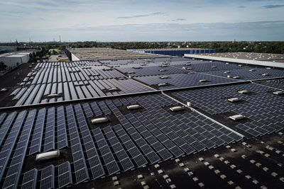 Solaranlage im Logport Duisburg