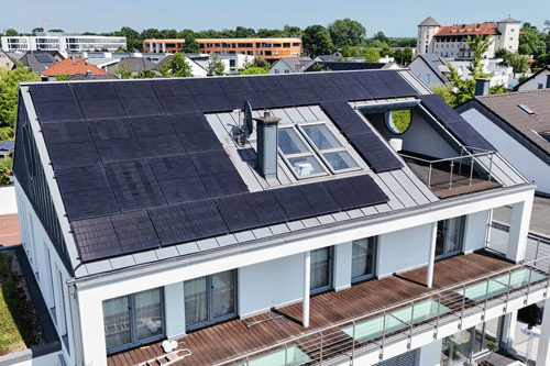 Solaranlage auf dem Dach