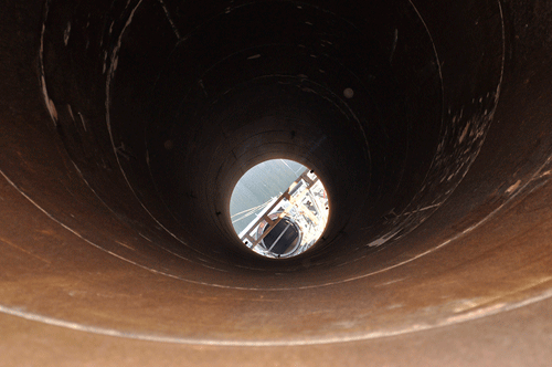 Innenansicht Kaminrohr