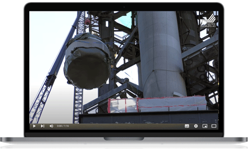 Rückbau des Stadtwerketurms auf dem Laptop