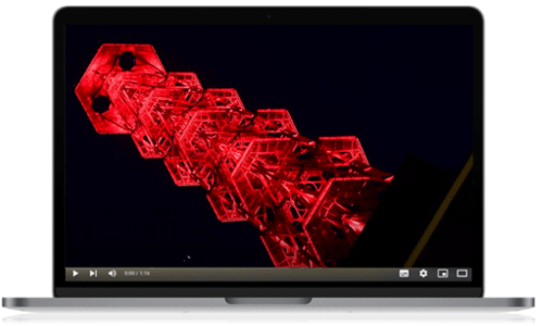 Stadtwerketurm rot beleuchtet