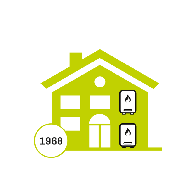 Modelhaus, Baujahr 1968