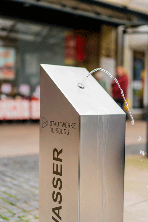 Trinkwasserbrunnen der Stadtwerke Duisburg